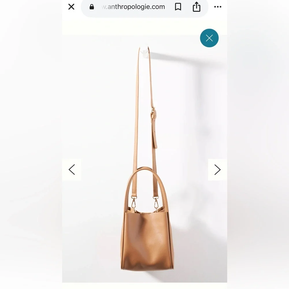 Anthropologie the hollace mini edition Tan Leather Women's Bag - Picture 3 of 11